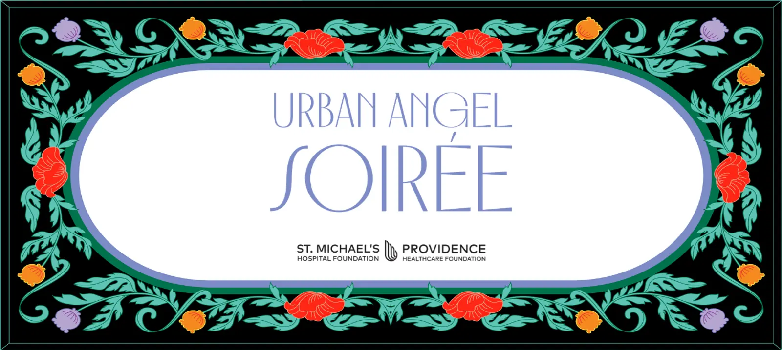 Urban Angel Soirée 2027 logo, St. Michael's and Providence Foundation logo
